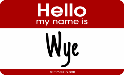 Hello my name is Wye png download