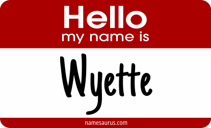 Hello my name is Wyette png download