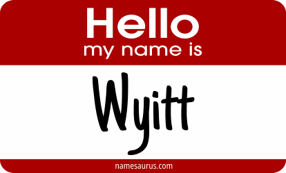 Hello my name is Wyitt png download