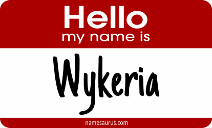 Hello my name is Wykeria png download