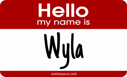 Hello my name is Wyla png download