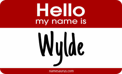 Hello my name is Wylde png download
