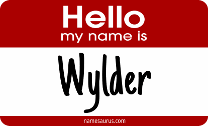 Hello my name is Wylder png download