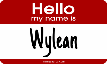 Hello my name is Wylean png download