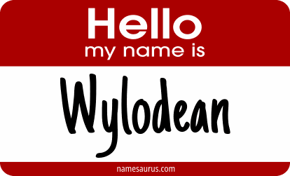 Hello my name is Wylodean png download