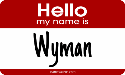 Hello my name is Wyman png download