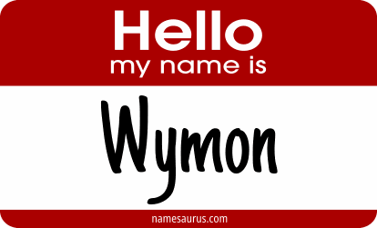 Hello my name is Wymon png download