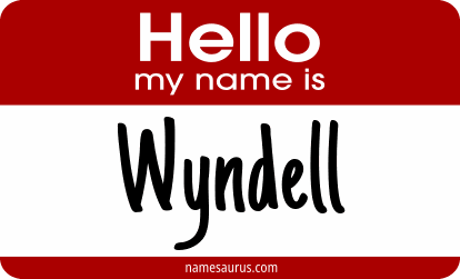Hello my name is Wyndell png download