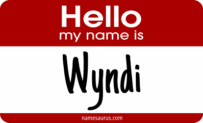 Hello my name is Wyndi png download
