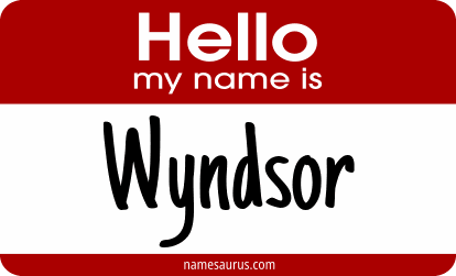Hello my name is Wyndsor png download