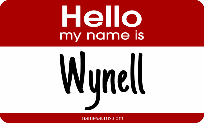 Hello my name is Wynell png download