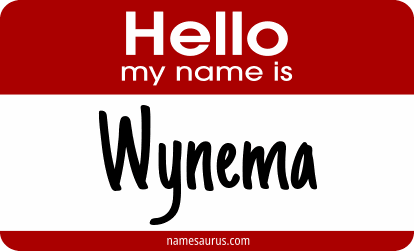 Hello my name is Wynema png download