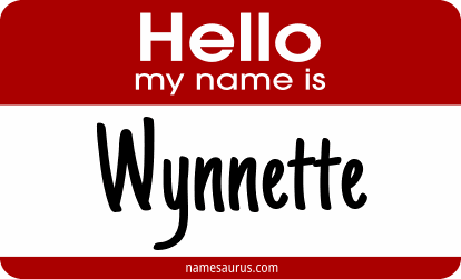 Hello my name is Wynnette png download