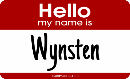 Hello my name is Wynsten png download