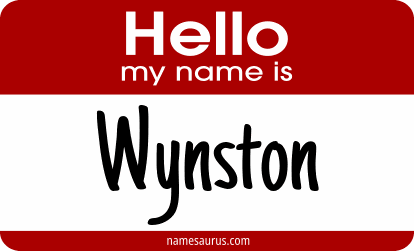 Hello my name is Wynston png download