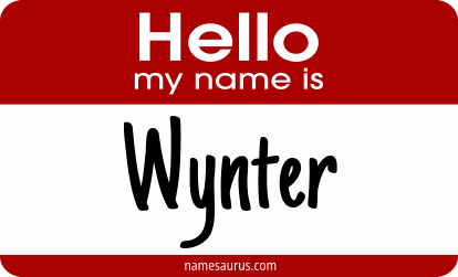 Hello my name is Wynter png download