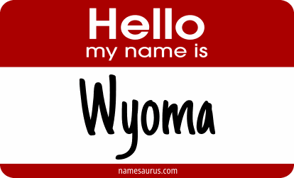 Hello my name is Wyoma png download