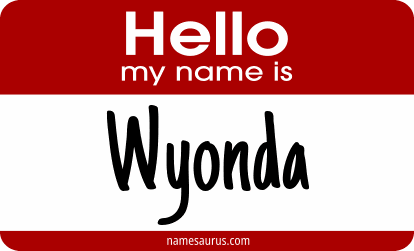 Hello my name is Wyonda png download