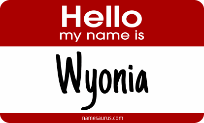 Hello my name is Wyonia png download
