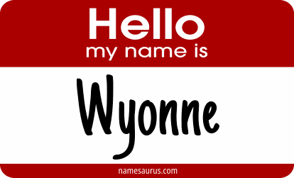 Hello my name is Wyonne png download