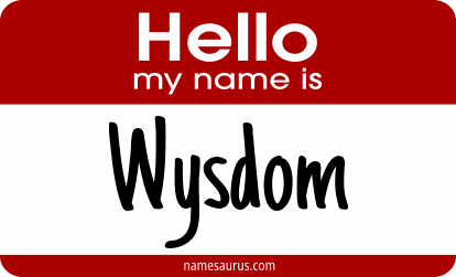 Hello my name is Wysdom png download