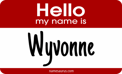 Hello my name is Wyvonne png download
