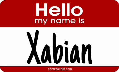 Hello my name is Xabian png download