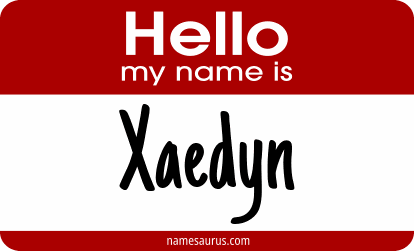Hello my name is Xaedyn png download