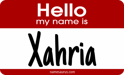 Hello my name is Xahria png download