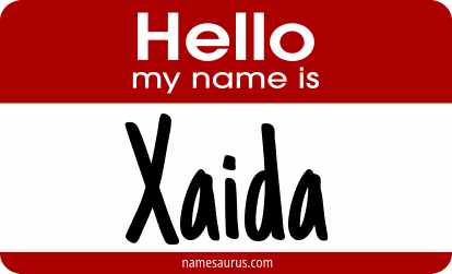 Hello my name is Xaida png download
