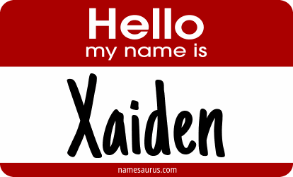 Hello my name is Xaiden png download