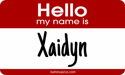 Hello my name is Xaidyn png download