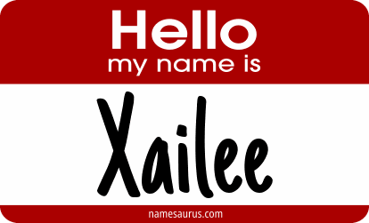 Hello my name is Xailee png download