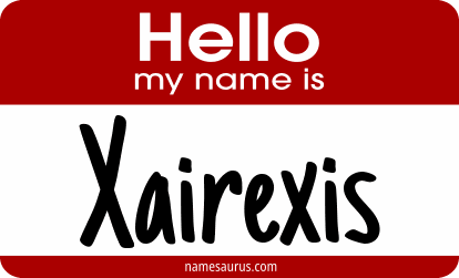 Hello my name is Xairexis png download