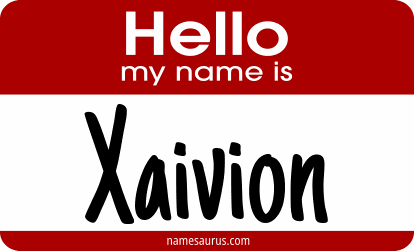 Hello my name is Xaivion png download
