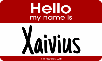 Hello my name is Xaivius png download
