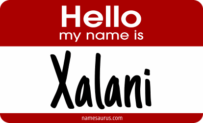 Hello my name is Xalani png download