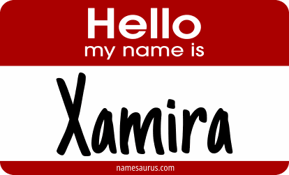 Hello my name is Xamira png download