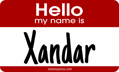 Hello my name is Xandar png download