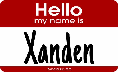 Hello my name is Xanden png download