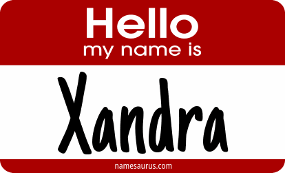 Hello my name is Xandra png download