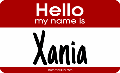 Hello my name is Xania png download
