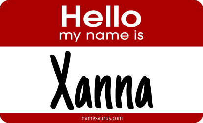 Hello my name is Xanna png download