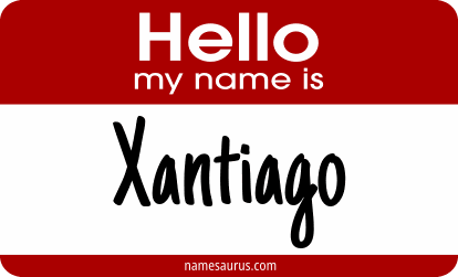 Hello my name is Xantiago png download