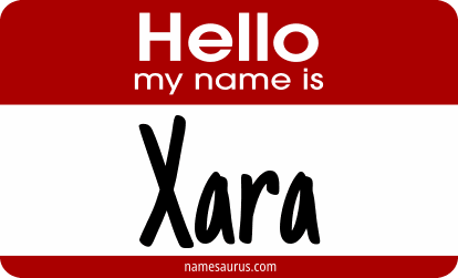 Hello my name is Xara png download