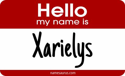 Hello my name is Xarielys png download