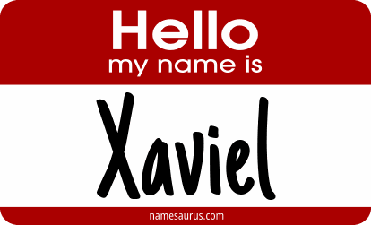 Hello my name is Xaviel png download