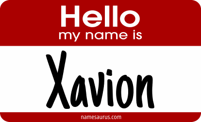 Hello my name is Xavion png download