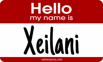 Hello my name is Xeilani png download