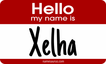 Hello my name is Xelha png download
